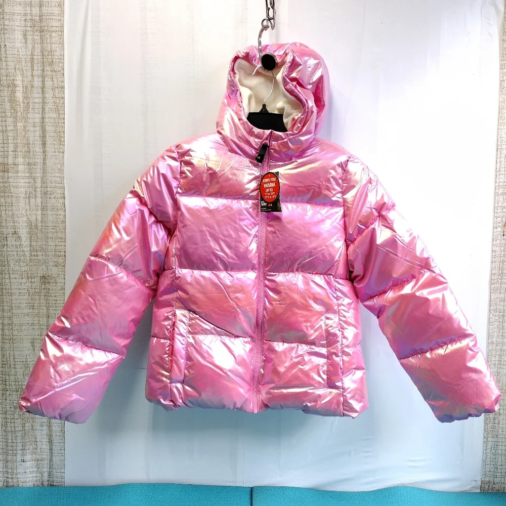 NWT Ozark Trail Girls Winter Puffer Jacket Fleece Lined XL (14-16)